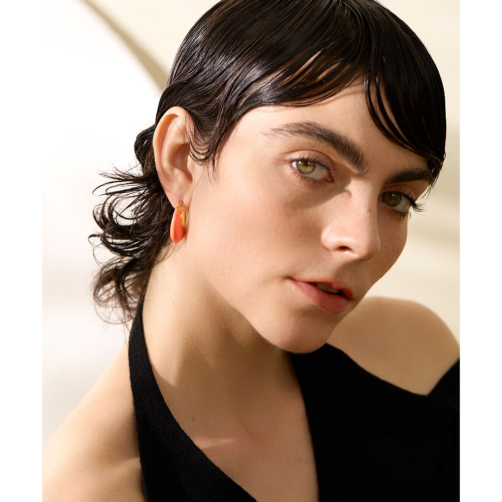 Yhpup-Boucles-d-Oreilles-G-om-triques-paisses-en-Acier-Inoxydable-pour-Femme-Multicolore-mail-Mince