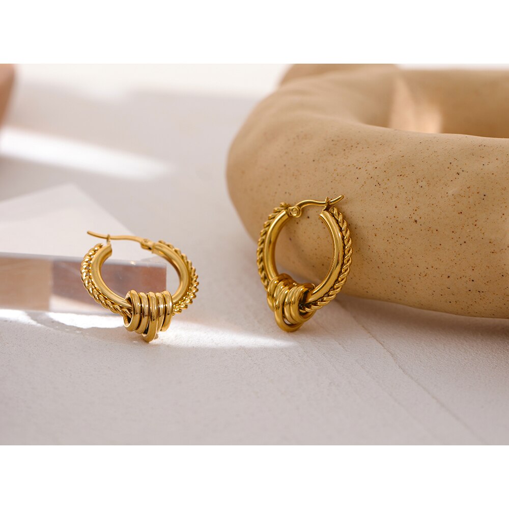 Yhpup-boucles-d-oreilles-rondes-en-acier-inoxydable-bijoux-l-gants-en-or-plaqu-PVD-Huggie