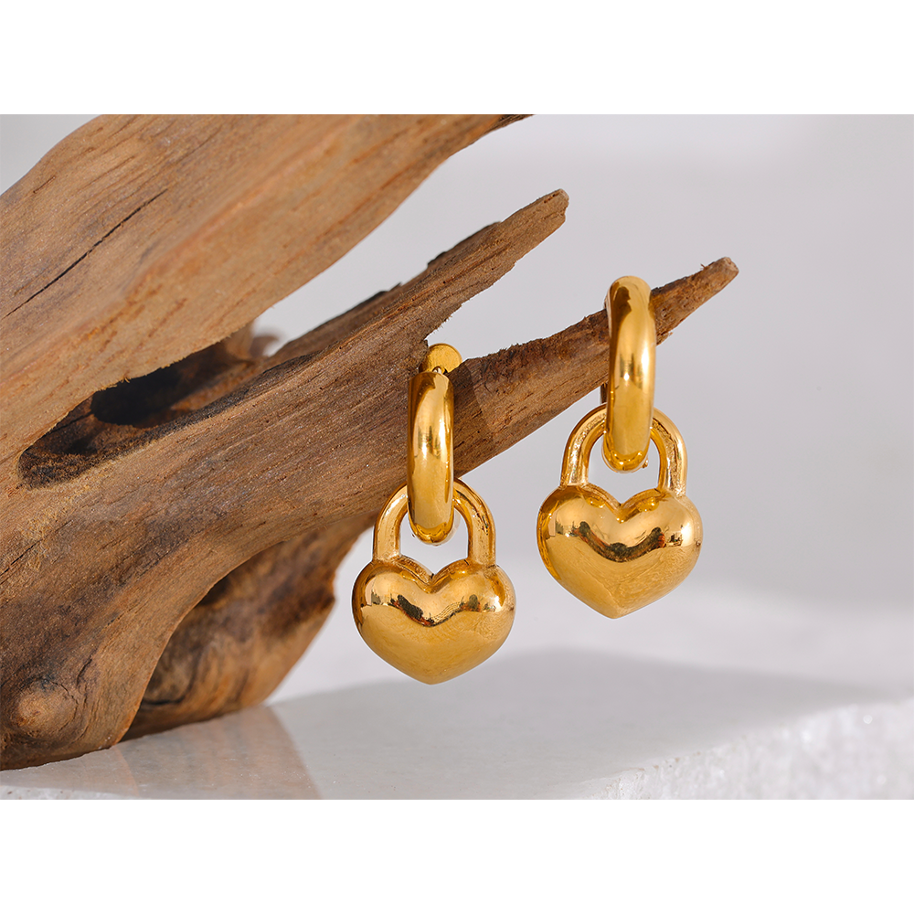 Yhpup-tanche-En-Acier-Inoxydable-Coeur-Huggie-Boucles-D-oreilles-Couleur-Or-De-Haute-Qualit-Texture