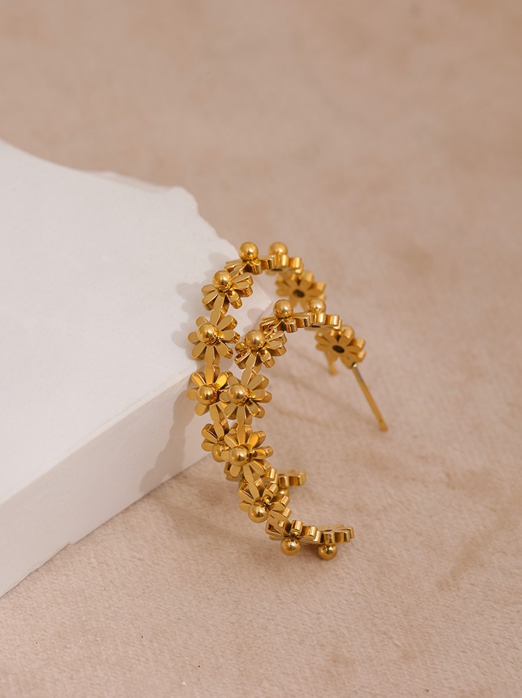 Yhpup-boucles-d-oreilles-rondes-en-acier-inoxydable-pour-femmes-bijoux-en-m-tal-dor-Texture