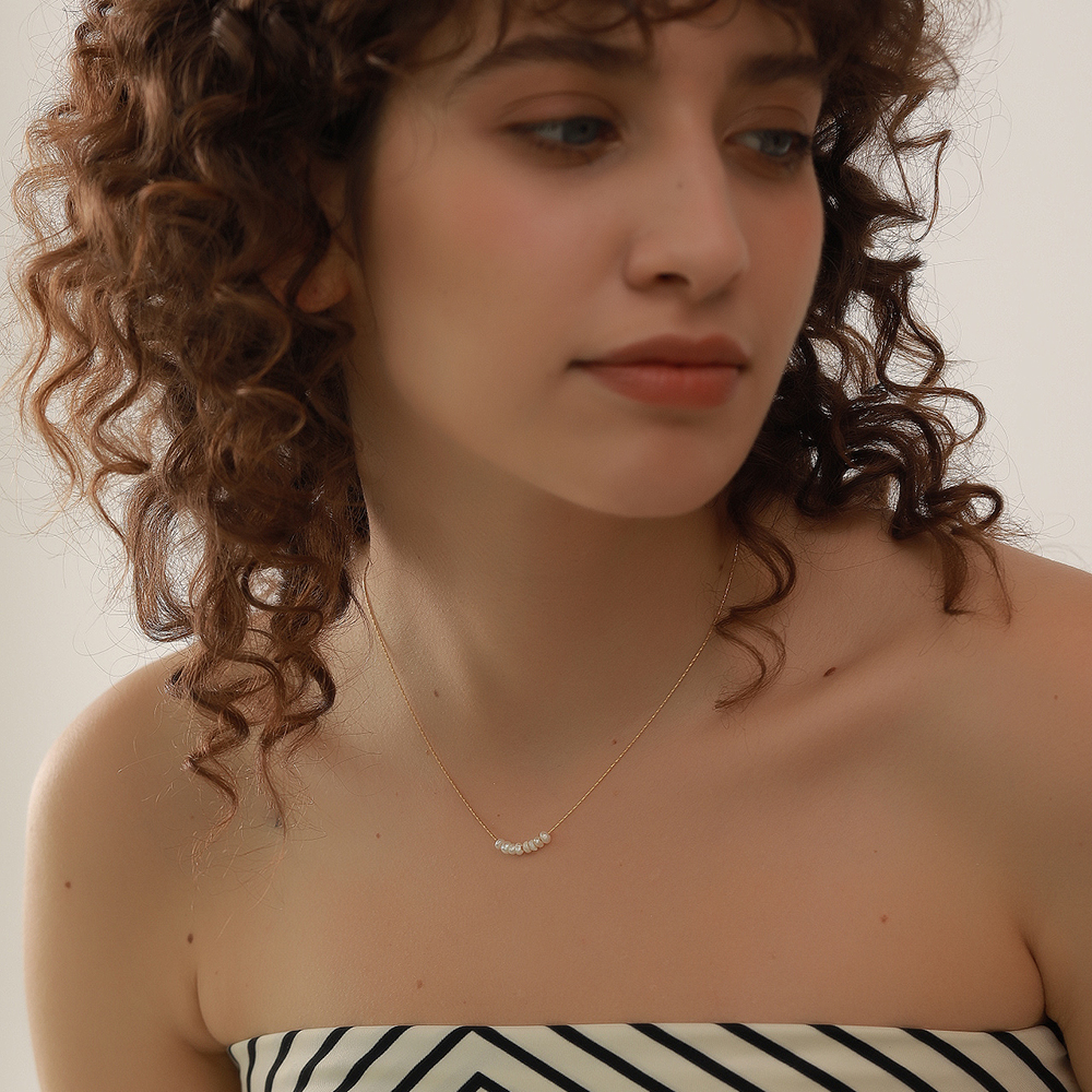 Yhpup-perles-naturelles-sans-ternir-collier-Chic-exquis-cha-ne-fine-acier-inoxydable-collier-de-charme