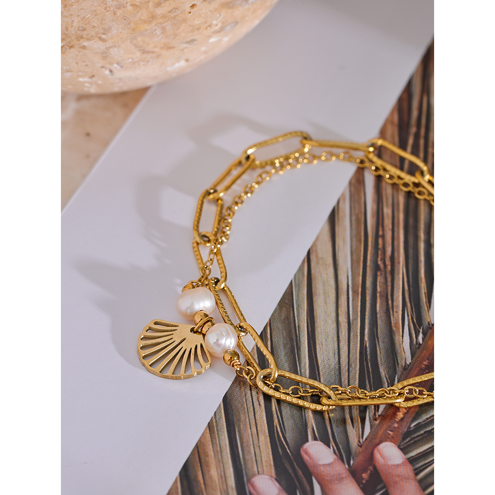Yhpup-Bracelet-Coquille-Perle-Naturelle-pour-Femme-Bracelet-Fait-Main-Acier-Inoxydable-Document-Or-Accessoires-Attrayants