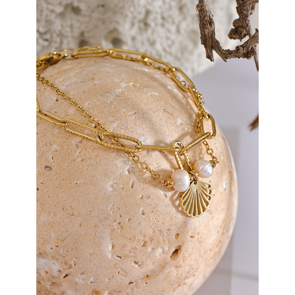 Yhpup-Bracelet-Coquille-Perle-Naturelle-pour-Femme-Bracelet-Fait-Main-Acier-Inoxydable-Document-Or-Accessoires-Attrayants