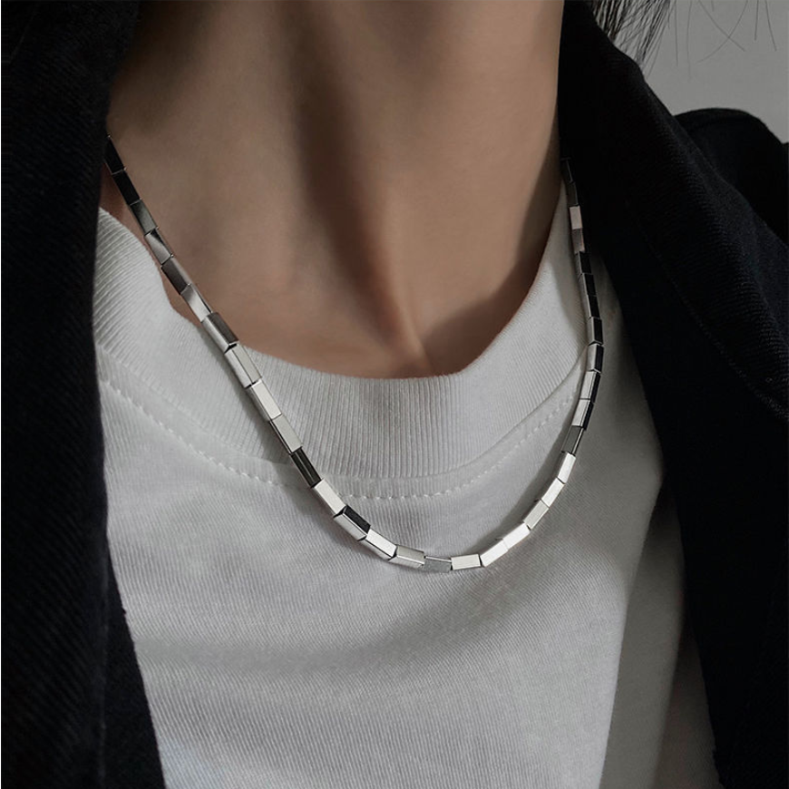 Bijoux-fins-en-acier-inoxydable-316L-nouvelle-mode-une-ficelle-de-carr-s-breloques-pissures-cha