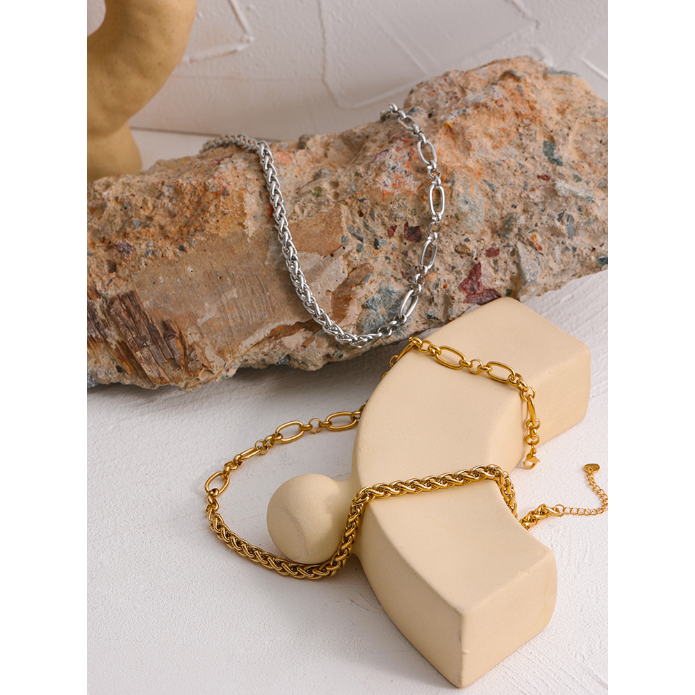 Yhpup-collier-cha-ne-en-acier-inoxydable-316L-dor-brillant-pais-cadeau-nouveau