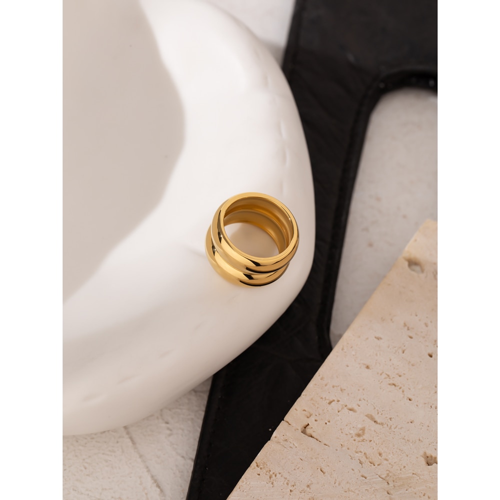 Yhpup-bague-en-acier-inoxydable-plaqu-or-18-carats-pour-femme-bijou-de-style-occidental-Simple