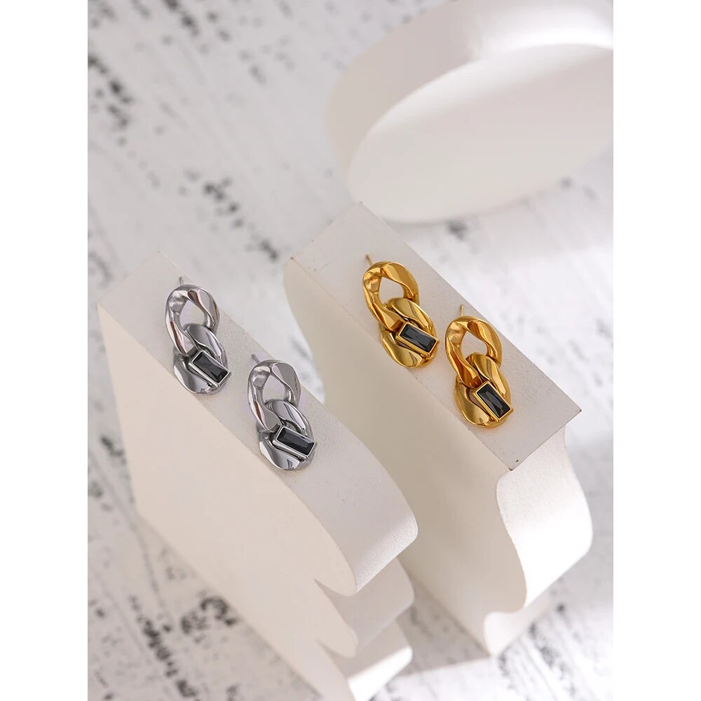 Yhpup-boucles-d-oreilles-cha-ne-en-acier-inoxydable-bijou-d-licat-en-zircone-cubique-l