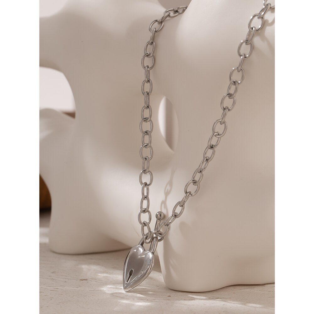 Yhpup-collier-ras-du-cou-en-acier-inoxydable-pour-femmes-pendentif-romantique-avec-serrure-en-forme