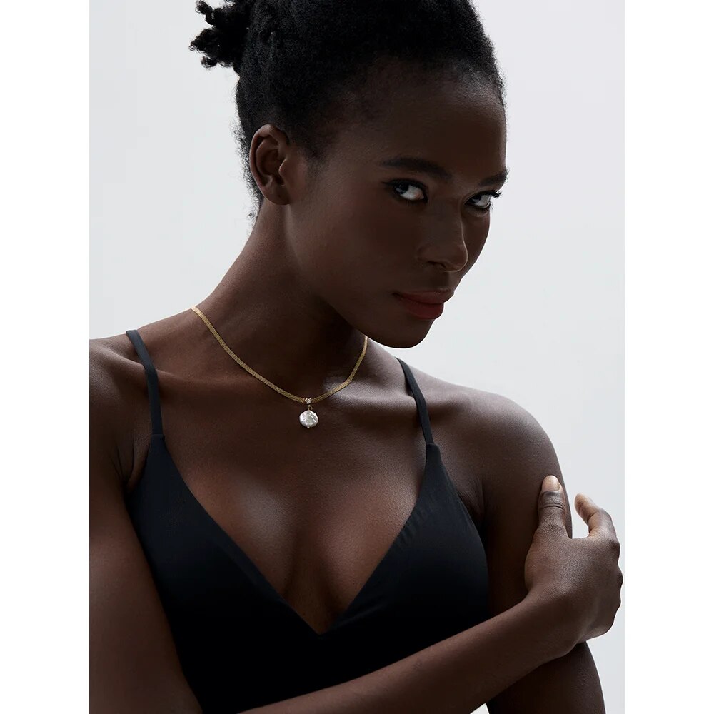 Yhpup-Collier-Ras-du-Cou-en-Acier-Inoxydable-avec-Pendentif-en-Perle-Naturelle-Bijoux-de-Clavicule