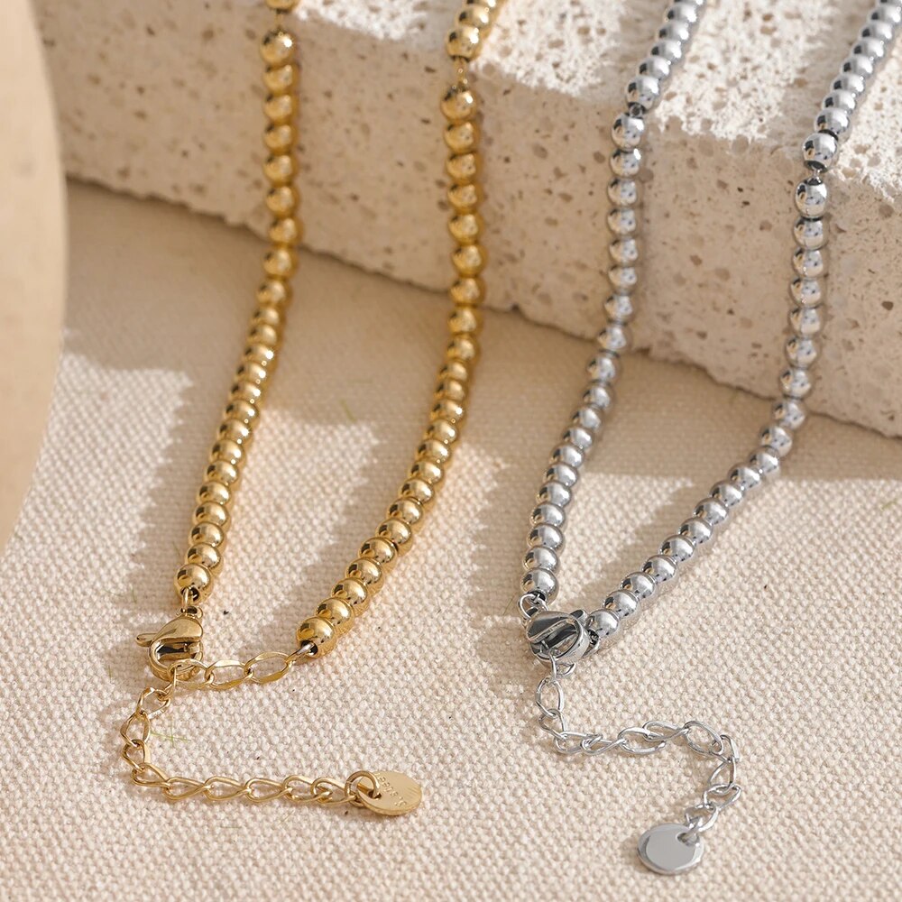 Yhpup-Collier-de-Perles-Rondes-Plaqu-es-18K-en-Acier-Inoxydable-Bijoux-de-Haute-Qualit-Fait