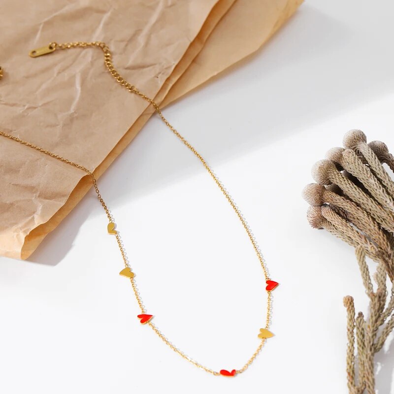 Nouveau-femmes-en-acier-inoxydable-collier-amour-motif-pendentif-collier-fian-ailles-partie-mode-bijoux-cadeau