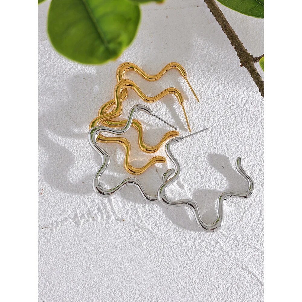 Yhpup-43mm-Minimalist-Stainless-Steel-Star-Big-Huggie-Earrings-Gold-Silver-Color-Prevent-Allergy-Charm-Jewelry