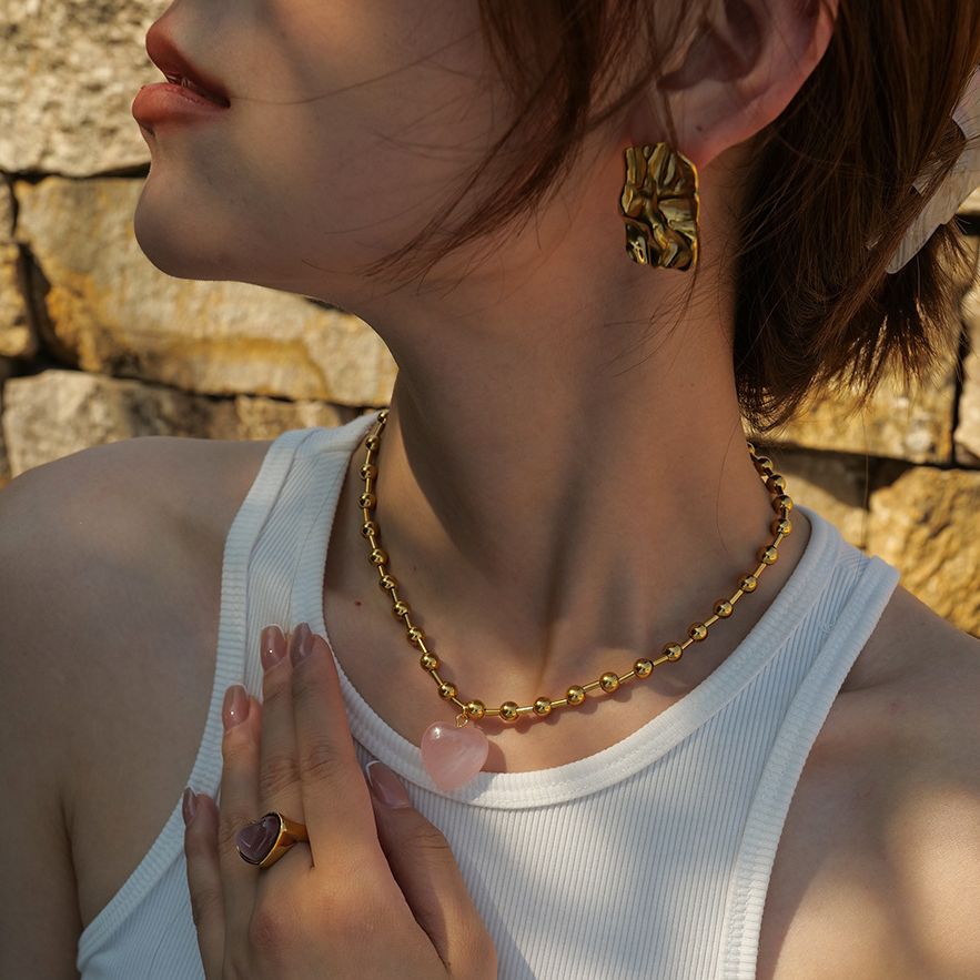 Y2K-Bracelets-pendentif-coeur-en-cristal-rose-pour-femme-perles-punk-Egirl-bijoux-de-clavicule-cadeaux