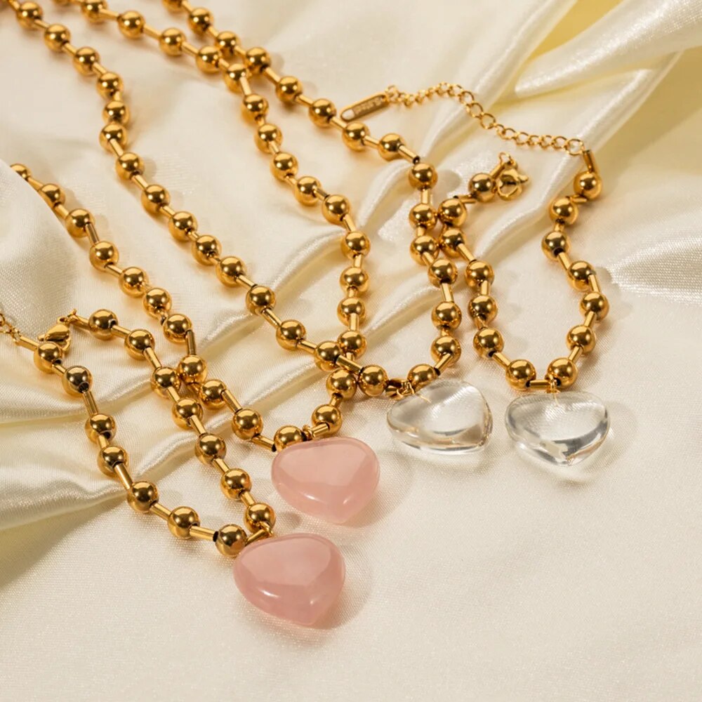 Y2K-Bracelets-pendentif-coeur-en-cristal-rose-pour-femme-perles-punk-Egirl-bijoux-de-clavicule-cadeaux