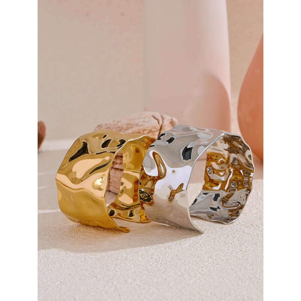 Yhpup-Bracelet-Large-en-Acier-Inoxydable-Plaqu-Or-18K-Bijou-de-Poignet-tanche-avec-Manchette-en