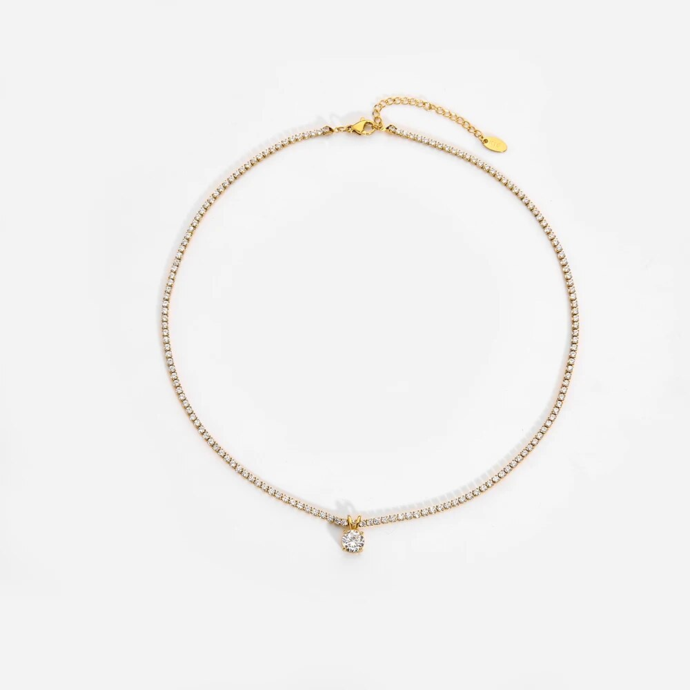 Collier-pendentif-en-acier-inoxydable-pour-femme-collier-de-tennis-JOCollar-tanche-cubique-contre-indiqu-m