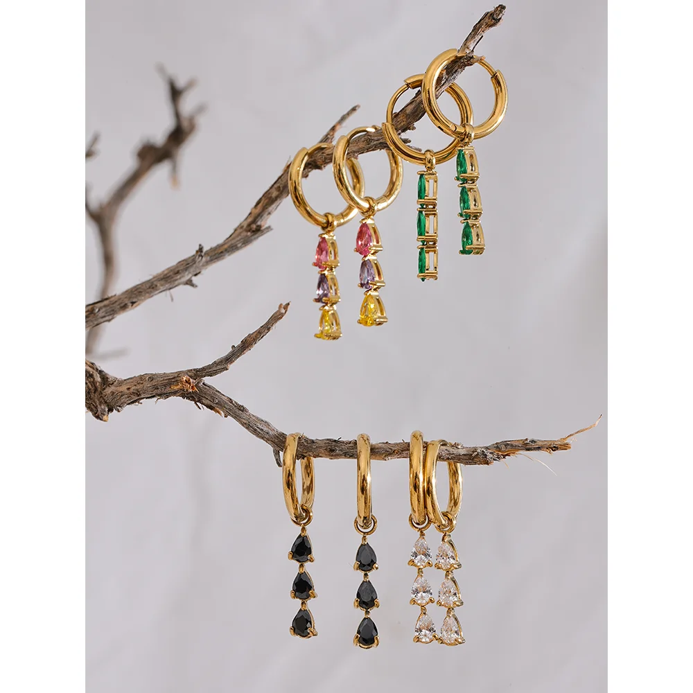 Yhpup-Boucles-d-oreilles-cr-oles-goutte-d-eau-en-acier-inoxydable-d-licat-brillant-color