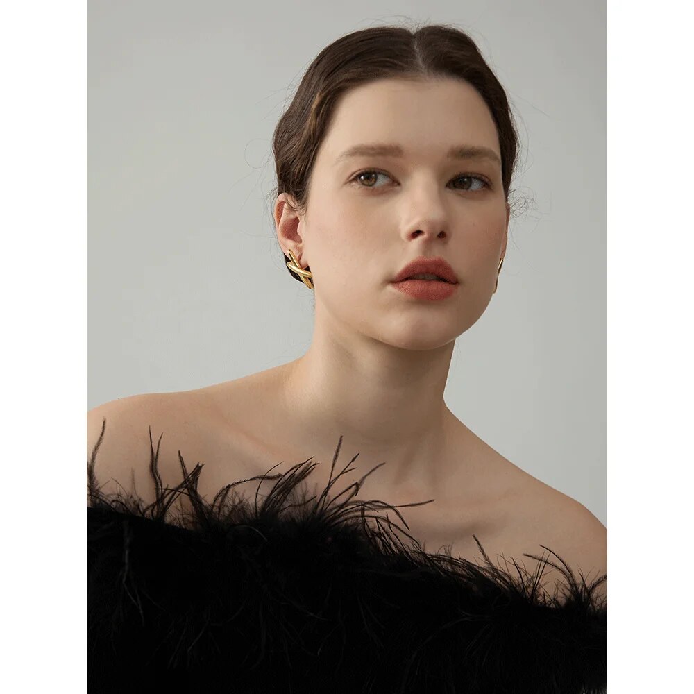Yhpup-Boucles-d-Oreilles-Minimalistes-en-Acier-Inoxydable-pour-Femme-M-tal-Textur-Vert-Rouill-Mode