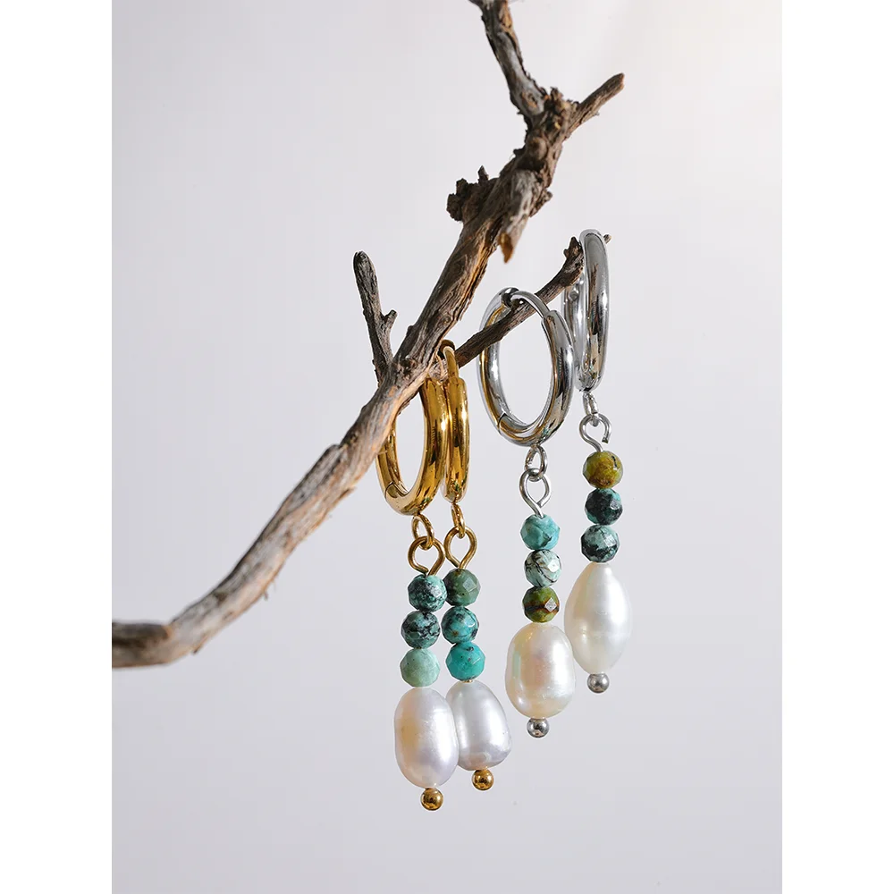 Yhpup-Boucles-d-Oreilles-Exquises-en-Acier-Inoxydable-Pierre-Naturelle-Perle-d-Eau-Douce-Goutte-Bijoux