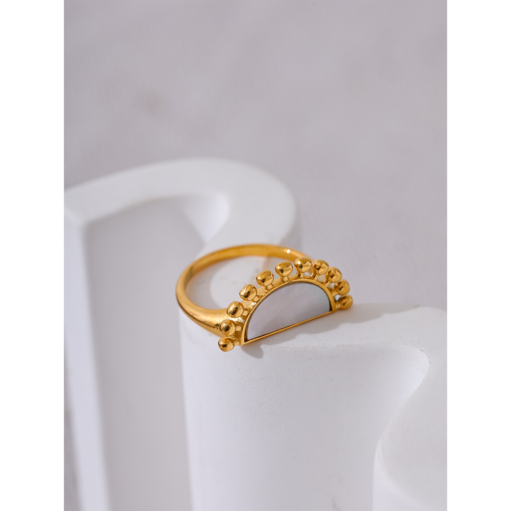Yhpup-Bague-en-Acier-Inoxydable-avec-Coquille-Naturelle-pour-Femme-Bijoux-de-Doigt-Personnalis-s-Document
