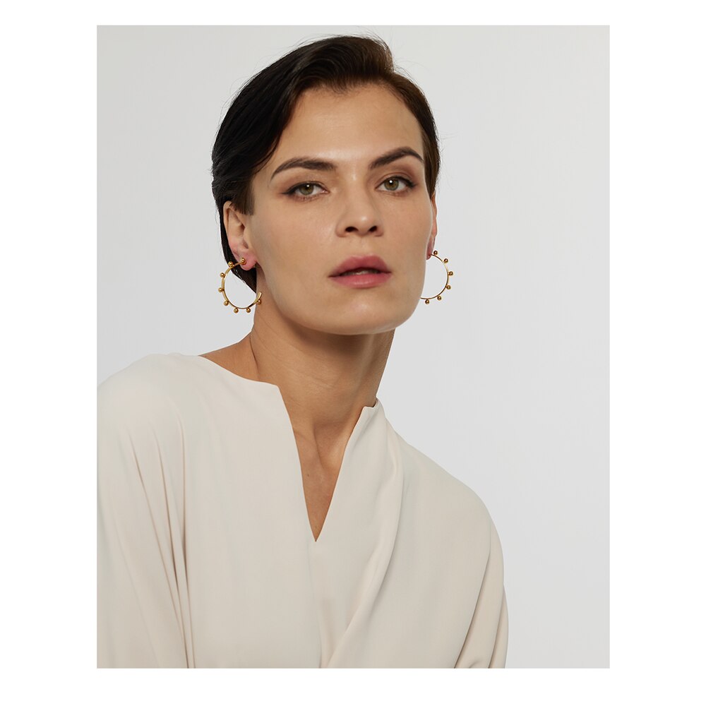 Yhpup-boucles-d-oreilles-rondes-en-acier-inoxydable-perles-mode-en-m-tal-plaqu-or-PVD