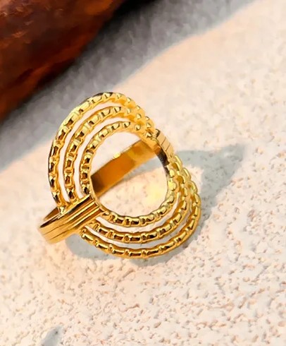 Rev-tement-PVD-Plaqu-Or-V-ritable-Or-18-Carats-G-om-trique-Acier-Inoxydable-304-Style-Classique-R-sistant-L-Eau-Et-Ne-Ternit-Pas-Anneau-Ouvert