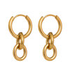 Yhpup-boucles-d-oreilles-Huggie-rondes-en-acier-inoxydable-minimaliste-Texture-m-tallique-dor-e-bijoux