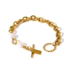 Yhpup-Bracelet-breloques-en-acier-inoxydable-bijoux-l-gants-perle-naturelle-accessoires-de-temp-rament-cadeau