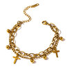 Yhpup-Bracelet-crois-en-acier-inoxydable-pour-femmes-breloque-en-m-tal-plaqu-or-14-K