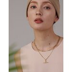 Yhpup-Collier-double-couche-en-acier-inoxydable-pour-femme-bijoux-minimalistes-pendentif-g-om-trique-dor