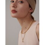 Yhpup-Collier-double-couche-en-acier-inoxydable-pour-femme-bijoux-minimalistes-pendentif-g-om-trique-dor