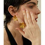 Yhpup-grand-anneau-ouvert-en-acier-inoxydable-pour-femmes-couleur-or-18K-tanche-la-mode-bijoux