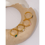 YHPUP-Bague-en-Cha-ne-avec-Zircon-Cubique-Multicolore-Bijou-la-Mode-en-Acier-Inoxydable-et