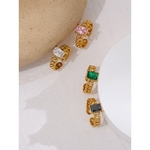 YHPUP-Bague-en-Cha-ne-avec-Zircon-Cubique-Multicolore-Bijou-la-Mode-en-Acier-Inoxydable-et