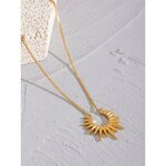 Yhpup-Pendentif-G-om-trique-Soleil-en-Acier-Inoxydable-pour-Homme-et-Femme-Collier-Plaqu-Or