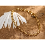 Yhpup-collier-cha-ne-en-acier-inoxydable-Texture-m-tal-couleur-or-Hyperbole-titane-acier-bijoux