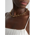 Yhpup-collier-cha-ne-en-acier-inoxydable-Texture-m-tal-couleur-or-Hyperbole-titane-acier-bijoux