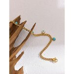 Yhpup-Bracelet-en-acier-inoxydable-pour-femme-breloque-en-pierre-Turquoise-en-r-sine-dor