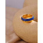 Yhpup-bague-en-acier-inoxydable-pour-femmes-anneau-en-mail-bleu-tendance-m-tal-rond-bijoux