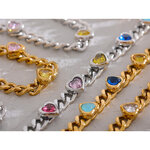 Yhpup-Collier-en-acier-inoxydable-poli-color-pour-femme-coeur-contre-indiqu-fibre-optique-cubaine-document