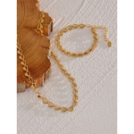Yhpup-ensemble-de-bijoux-en-acier-inoxydable-collier-en-forme-de-c-ur-tanche-plaqu-or
