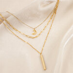 SION-L-Collier-Ras-du-Cou-en-Acier-Inoxydable-pour-Femme-Bijou-Fin-3-Couches-Breloque