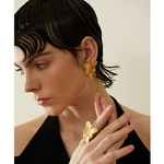 Yhpup-boucles-d-oreilles-papillon-en-acier-inoxydable-pour-femmes-bijoux-fantaisie-couleur-or-18K-m