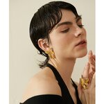 Yhpup-boucles-d-oreilles-papillon-en-acier-inoxydable-pour-femmes-bijoux-fantaisie-couleur-or-18K-m