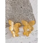 Yhpup-boucles-d-oreilles-papillon-en-acier-inoxydable-pour-femmes-bijoux-fantaisie-couleur-or-18K-m
