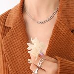 TOSOKO-ensemble-de-colliers-et-bracelets-en-acier-inoxydable-cha-ne-paisse-style-Hip-Hop-plaqu
