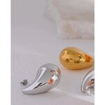 Yhpup-Boucles-d-Oreilles-Goutte-d-Eau-paisse-en-Acier-Inoxydable-tanche-Grandes-Boucles-d-Oreilles