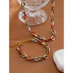 Yhpup-ensemble-de-colliers-et-bracelets-en-cha-ne-maill-e-arc-en-ciel-en-acier