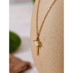 Yhpup-Collier-pendentif-toile-en-acier-inoxydable-coquille-naturelle-sweat-shirts-plaqu-s-mode-cor-enne