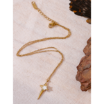 Yhpup-Collier-pendentif-toile-en-acier-inoxydable-coquille-naturelle-sweat-shirts-plaqu-s-mode-cor-enne